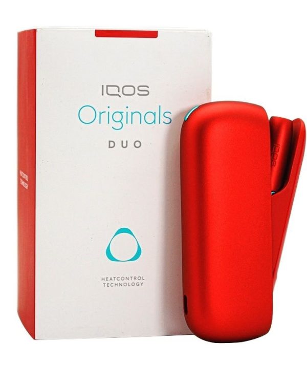 دستگاه سیگار آیکاس آیکوس اورجینال دیو قرمز IQOS ORIGINAL DUO SCARLET RED